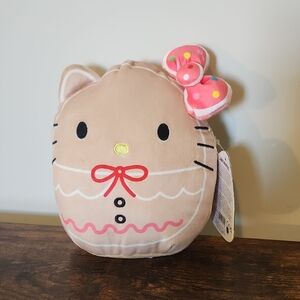 Hello Kitty Gingerbread Holiday Squishmallow Stuffed Animal Plush